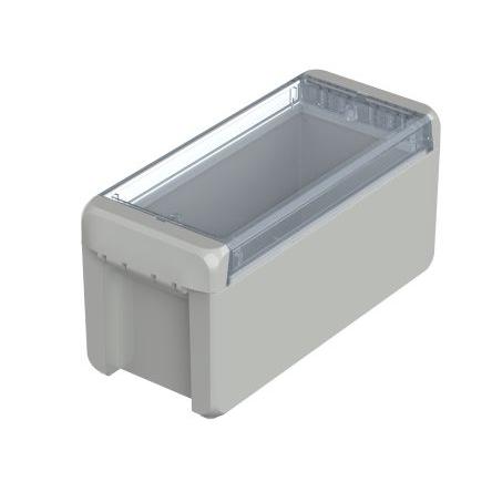 Bopla Univerzální skříň, řada: Bocube IP66 barva Světle šedá IK07 barva Průhledné Polykarbonát 191 mm 80 mm 90 mm