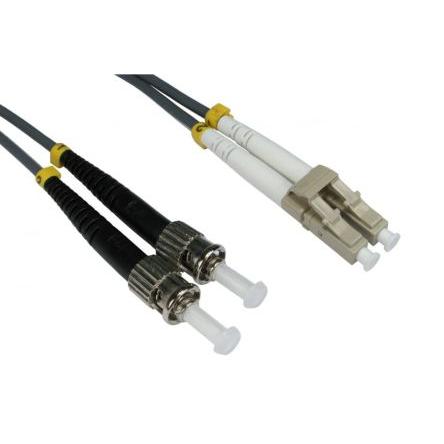 RS PRO Optický kabel 3 mm 2žilový 10 m Nízko dýmivý bezhalogenový plášť, Šedá