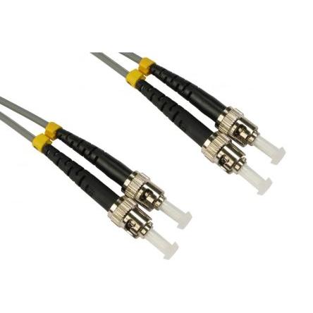 RS PRO Optický kabel 3 mm 2žilový 5 m Nízko dýmivý bezhalogenový plášť, Šedá
