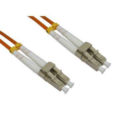 RS PRO Optický kabel 3 mm 2žilový 1 m Nízko dýmivý bezhalogenový plášť, Oranžová