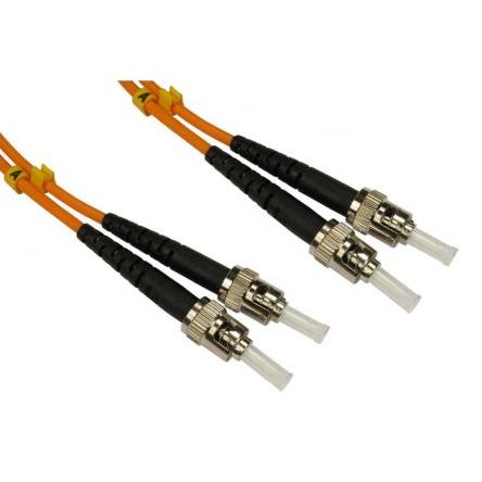 RS PRO Optický kabel 3 mm 2žilový 1 m Nízko dýmivý bezhalogenový plášť, Oranžová