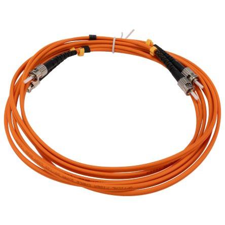 RS PRO Optický kabel 3 mm 2žilový 3 m Nízko dýmivý bezhalogenový plášť, Oranžová