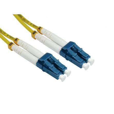 RS PRO Optický kabel 3 mm 2žilový 3 m Nízko dýmivý bezhalogenový plášť, Žlutá