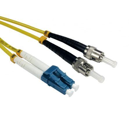 RS PRO Optický kabel 3 mm 2žilový 5 m Nízko dýmivý bezhalogenový plášť, Žlutá