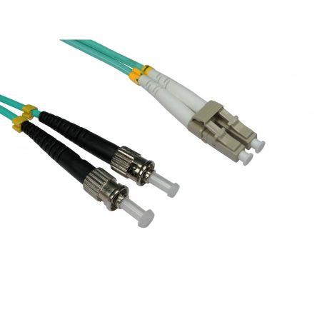 RS PRO Optický kabel 3 mm 2žilový 15 m Nízko dýmivý bezhalogenový plášť, Světle modrá