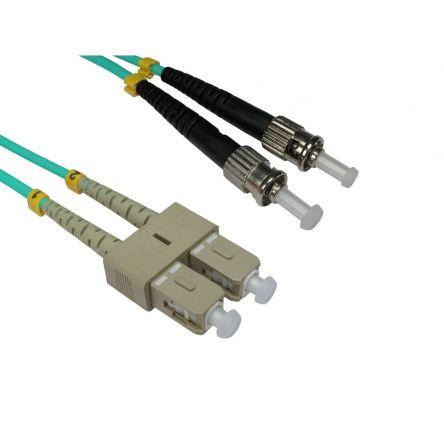 RS PRO Optický kabel 3 mm 2žilový 500 mm Nízko dýmivý bezhalogenový plášť, Světle modrá
