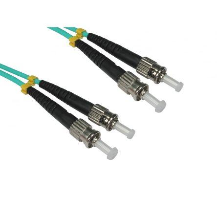 RS PRO Optický kabel 3 mm 2žilový 2 m Nízko dýmivý bezhalogenový plášť, Světle modrá