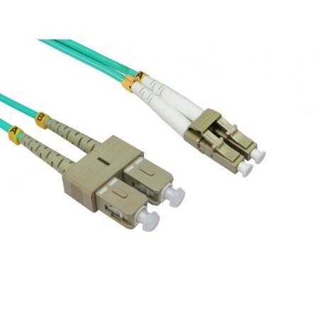 RS PRO Optický kabel 3 mm 2žilový 2 m Nízko dýmivý bezhalogenový plášť, Světle modrá