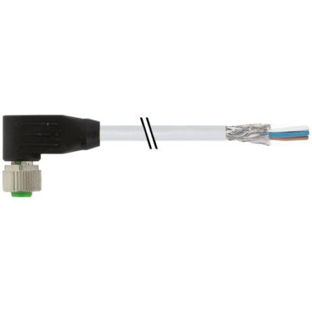 Kabel ovladače snímače, A: Vnitřní, A: Pravoúhlý 4, B: Volný konec kabelu, 60V, IP65, řada: 7000 Murrelektronik Limited
