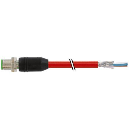 Kabel ovladače snímače, A: Vnější, A: Rovný 4, B: Volný konec kabelu, 60V, IP65, řada: 7000 Murrelektronik Limited 5 m