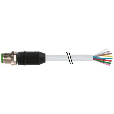 Kabel ovladače snímače, A: Vnější, A: Rovný 8, B: Volný konec kabelu, 30V, IP65, řada: 7000 Murrelektronik Limited 5 m