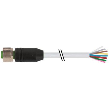 Kabel ovladače snímače, A: Vnitřní, A: Rovný 8, B: Volný konec kabelu, 30V, řada: 7000 Murrelektronik Limited 10 m