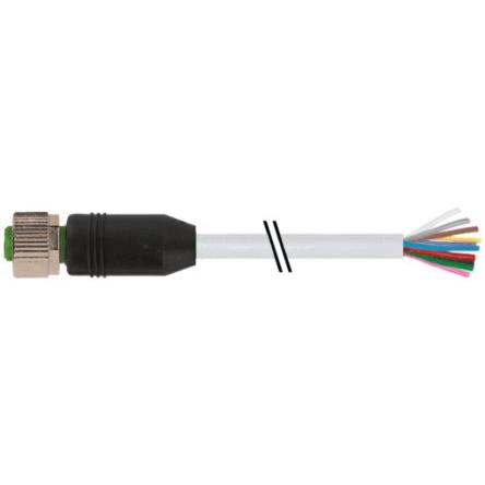 Kabel ovladače snímače, A: Vnitřní, A: Rovný 12, B: Volný konec kabelu, 30V, IP65, řada: 7000 Murrelektronik Limited 10