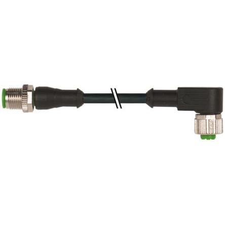 Kabel ovladače snímače, A: Vnější, A: Rovný 4, B: M12, B: Vnitřní, 250V 4, IP65, řada: 7000 Murrelektronik Limited 5 m