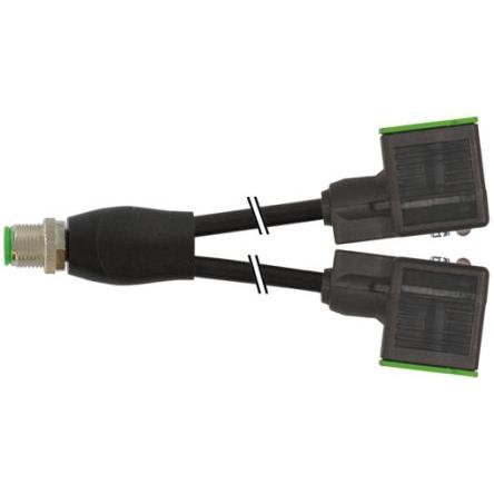 Murrelektronik Limited Konektor elektromagnetického ventilu, řada: MSUD, formát pólů: 4 Vnější, IP67, 24V