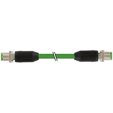Kabel ovladače snímače, A: Vnější, A: Rovný 4, B: Přímý, B: Vnější, 60V 4, IP65, řada: 7000 Murrelektronik Limited 500