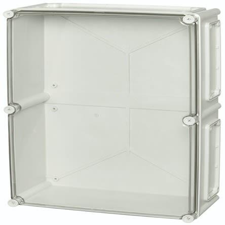 Fibox Univerzální skříň, řada: EKUN IP66, IP67 S přírubou barva Šedá IK08 barva Průhledné Polykarbonát 180 mm 560 mm 380