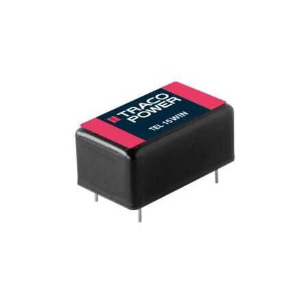 TRACOPOWER Měnič DC/DC 2kanálový Dvojitý typ D, 15 V DC 500 mA 15V dc -15 V dc 540 kHz, počet kolíků: 5 kolíkový, DIP-16