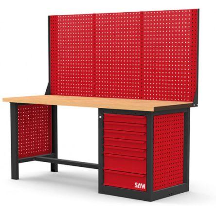 SAM Pracovní stůl ETAB-KIT200-3 1.8 m, délka: 2 m 750mm, Kov 1000kg