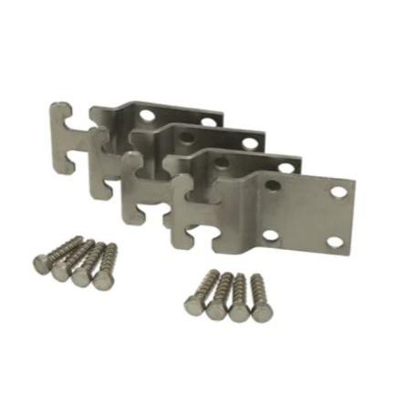 Fibox Montážní sada, délka: 89 mm Galvanizovaný x 52mm Rozsah CAB P, Nerezová ocel