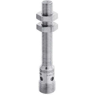 Contrinex Indukční bezdotykový snímač DW-AS-701-M8 Válec se závitem M8 120253 IP68, IP69K NPN 1200 Hz 3 mm