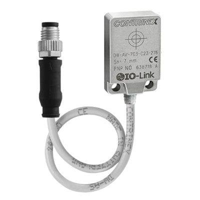 Contrinex Indukční bezdotykový snímač DW-AV-701-C23-276 Pravoúhlý 120253 IP68, IP69K NPN 180 Hz 7 mm