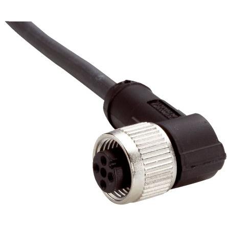 Kabel konektoru, A: Vnitřní, A: M12, Pravoúhlý 12, B: Volný konec kabelu, B: Neuzavřený, 250V 4, IP65, IP67, IP68, řada: