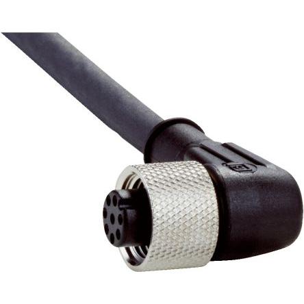 Kabel konektoru, A: Vnitřní, A: M12, Pravoúhlý 12, B: Volný konec kabelu, B: Neuzavřený, 30V 8, IP65, IP67, řada: DOL