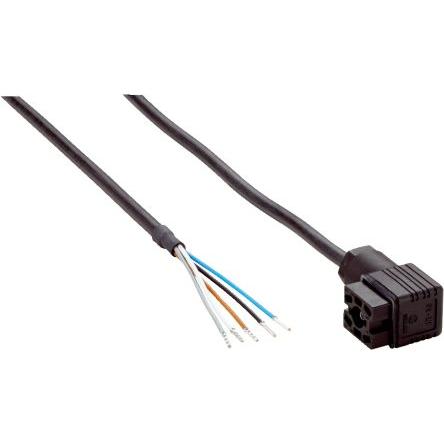 Kabel konektoru, A: Vnitřní, A: 6kolíková zásuvka 12, B: Volný konec kabelu, B: Neuzavřený 6, IP65, řada: DOL SICK 5.5 m