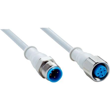 Kabel konektoru, A: Vnitřní, A: Rovný 4, B: Přímý, B: Vnější, 2.5kV 8, IP65, IP67, IP69K, řada: DSL SICK 2 m