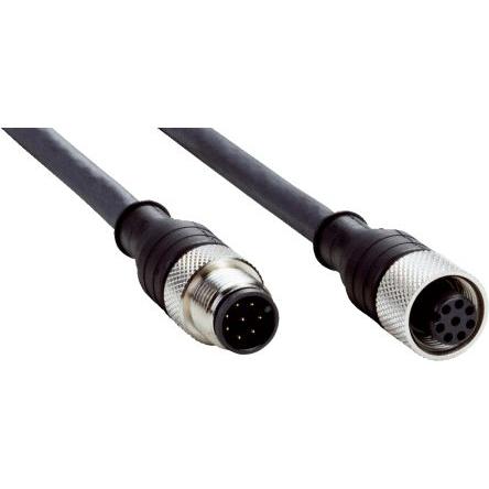 Kabel konektoru, A: Vnitřní, A: Rovný 5, B: Přímý, B: Vnější, 30V 8, IP65, IP67, řada: DSL SICK 20 m