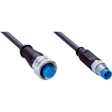 Kabel konektoru, A: Vnitřní, A: M12, Rovný 3, B: M8, Přímý, B: Vnější, 2.5kV 4, IP67, IP65, IP66K, řada: YF2A13 SICK 1 m