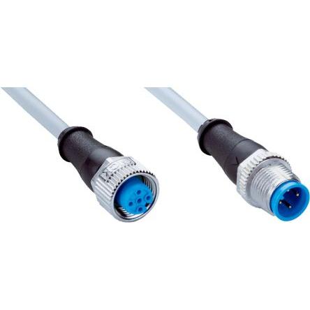 Kabel konektoru, A: Vnitřní, A: M12, Rovný 4, B: M12, Přímý, B: Vnější, 2.5kV 4, IP65, IP66K, IP67, řada: YF2A14 SICK 4
