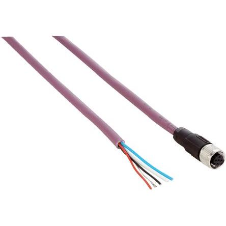 Kabel konektoru, A: Vnitřní, A: Rovný 5, B: Volný konec kabelu 5, řada: YF2A14 SICK 10 m
