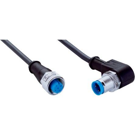 Kabel konektoru, A: Vnitřní, A: M12, Rovný 4, B: Rovný M12, B: Vnější, 2.5kV 4, IP67, IP65, IP66K, řada: YF2A14 SICK 15