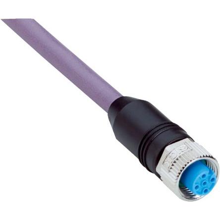 Kabel konektoru, A: Vnitřní, A: M12, Rovný 5, B: Rovný M12, B: Vnější, 1.5kV 4, IP65, IP66K, IP67, řada: YF2A15 SICK 2 m
