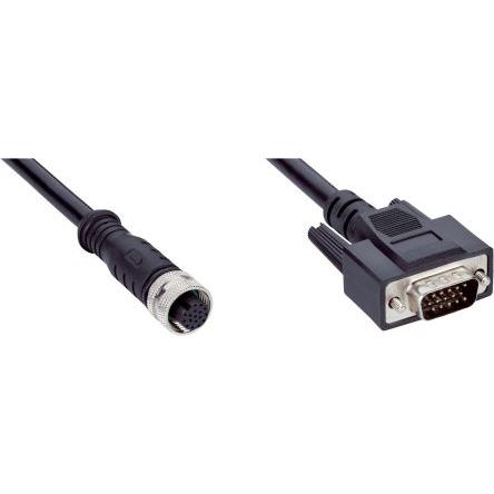 Kabel konektoru, A: Vnitřní, A: M12, Rovný 17, B: D-sub 15kolíkový, B: Vnější 15, řada: YF2AAD SICK 2 m