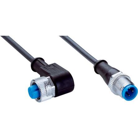 Kabel konektoru, A: Vnitřní, A: M12, Pravoúhlý 4, B: M12, Přímý, B: Vnější, 2.5kV 3, IP65, IP66K, IP67, řada: YG2A14
