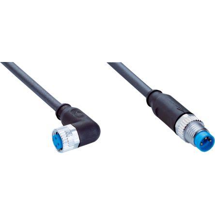 Kabel konektoru, A: Vnitřní, A: M8, Rovný 3, B: M8, Přímý, B: Vnější, 1.5kV 3, IP65, IP66K, IP67, řada: YG8U13 SICK 1.5