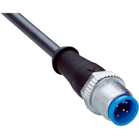 Kabel konektoru, A: Vnější, A: M12, Rovný 5, B: Volný konec kabelu, B: Neuzavřený, 1.5kV, IP65, IP66K, IP67, řada: