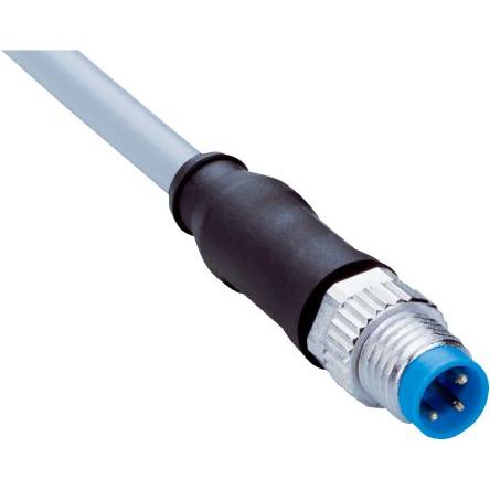 Kabel konektoru, A: Vnější, A: M8, Rovný 3, B: Volný konec kabelu, B: Neuzavřený, 1.5kV, IP65, IP66K, IP67, řada: YM8U13