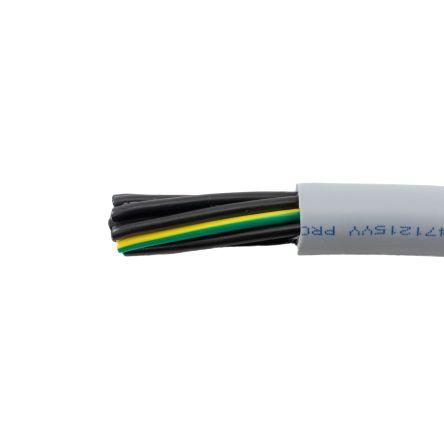 Ovládací kabel, řada: 470515YY 5žilový 1.5mm² 15 AWG Polyvinylchlorid plášť Alpha Wire Nestíněný 300 m, Šedá