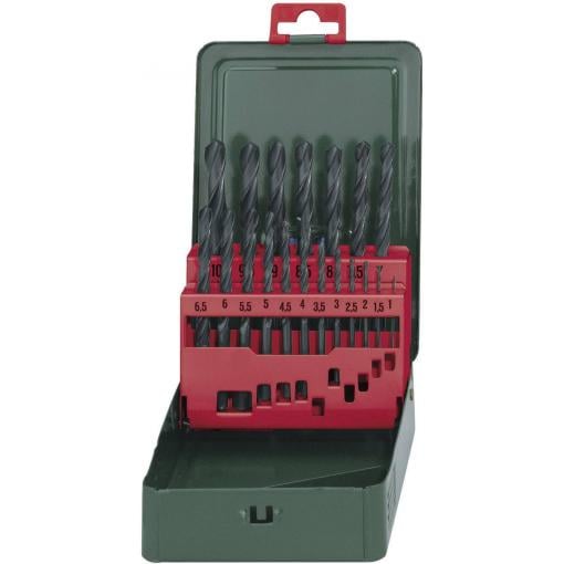 Metabo 627151000 HSS sada spirálových vrtáku do kovu 19dílná 1 mm, 1.5 mm, 2 mm, 2.5 mm, 3 mm, 3.5 mm, 4 mm, 4.5 mm, 5 mm, 5.5 mm, 6 mm, 6.5 mm, 7 mm, 7.5 mm,