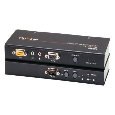 Extender KVM USB Prodlužovač, počet zobrazení: 1 Cat5e Aten 300 m, video připojení: VGA 12portový