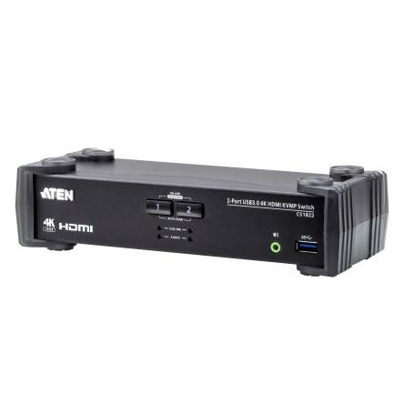 Přepínač KVM, 3,5mm Audio Jack Female 2portový USB, počet zobrazení: 1 3 Aten, video připojení: HDMI 4096 x 2160 pixel