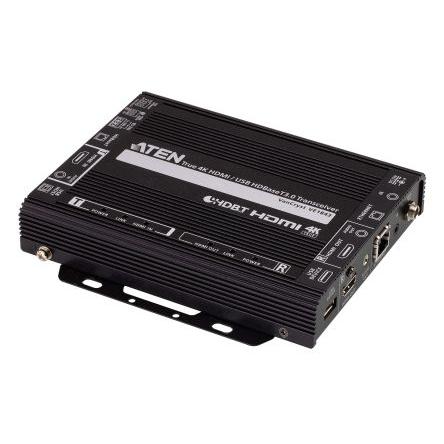 Video extender, HDMI typu A samice (černá), Prodlužovač 4096 x 2160 pixel 5 m Cat6 Aten, video připojení: HDMI 1