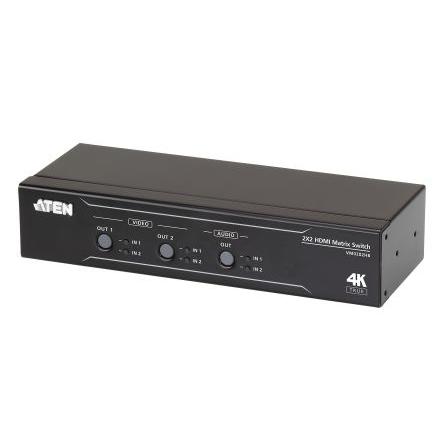 Přepínač HDMI, HDMI 4portový, video připojení: HDMI 4096 x 2160 pixel 2, Maticový spínač 2 Aten