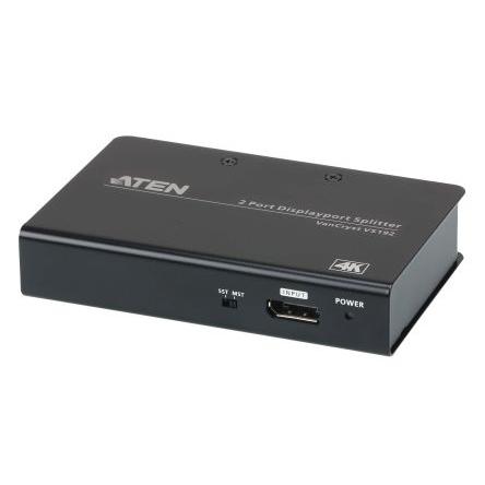 Rozdělovač video kanálů 2portový, video připojení: Display Port 4096 x 2160 pixel 1, Oddělovač 2 Aten