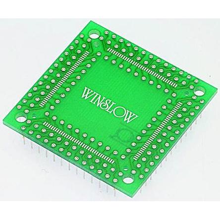 Adaptér zásuvky IC, orientace těla: Rovný, Průchozí otvor QFP k PGA, rozteč: 2.54 mm Winslow