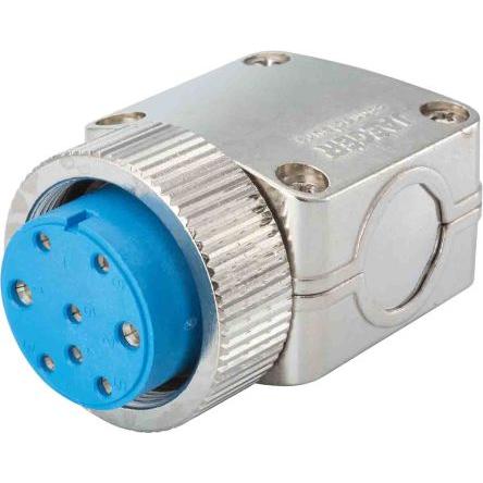 Kulatý konektor, počet kontaktů: 6, Kabel, velikost: Standard Jaeger, pohlaví kontaktu: Vnitřní, orientace těla: Rovný